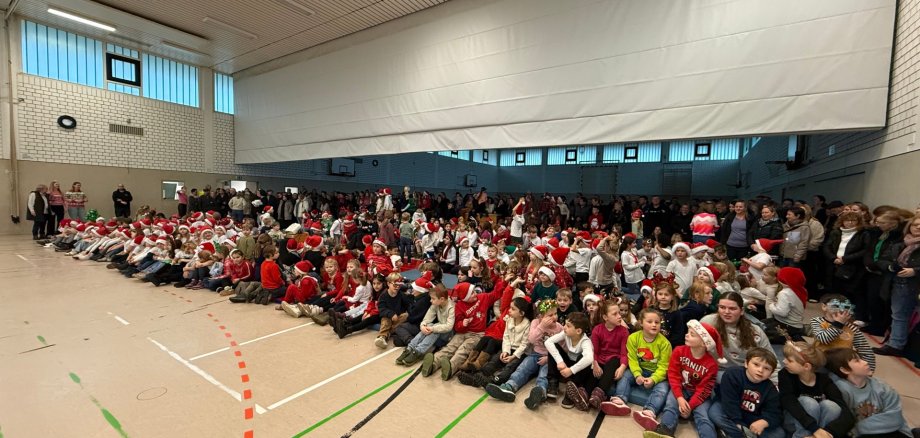 Publikum venter spændt på, at julefesten skal begynde.