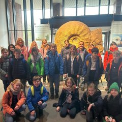 Class 4a at the entrance to the LWL Museum.