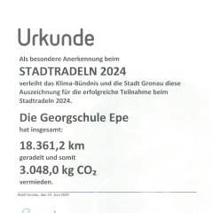 City cycling certificate