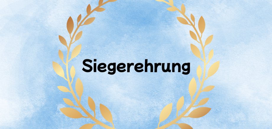 Laurel wreath with the text "Award ceremony"